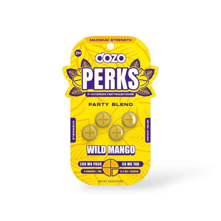 DOZO Perks 7OH Chewable Tablets 50mg 4ct